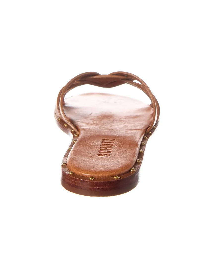 Schutz Phoenix Leather Flat