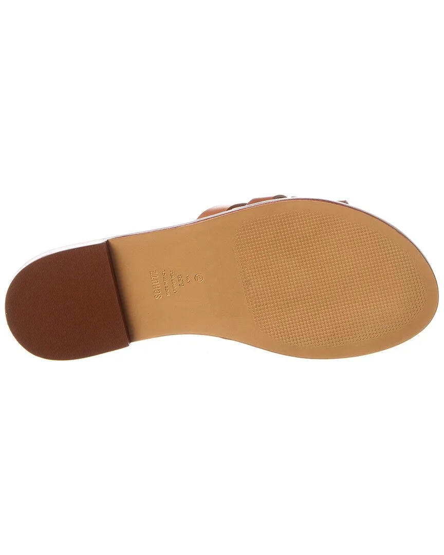 Schutz Phoenix Leather Flat