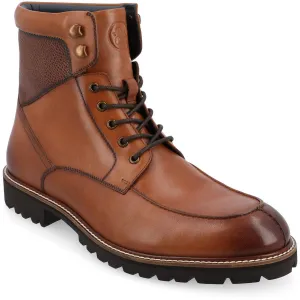 Shaffer Mens Lace-Up Leather Combat & Lace-Up Boots
