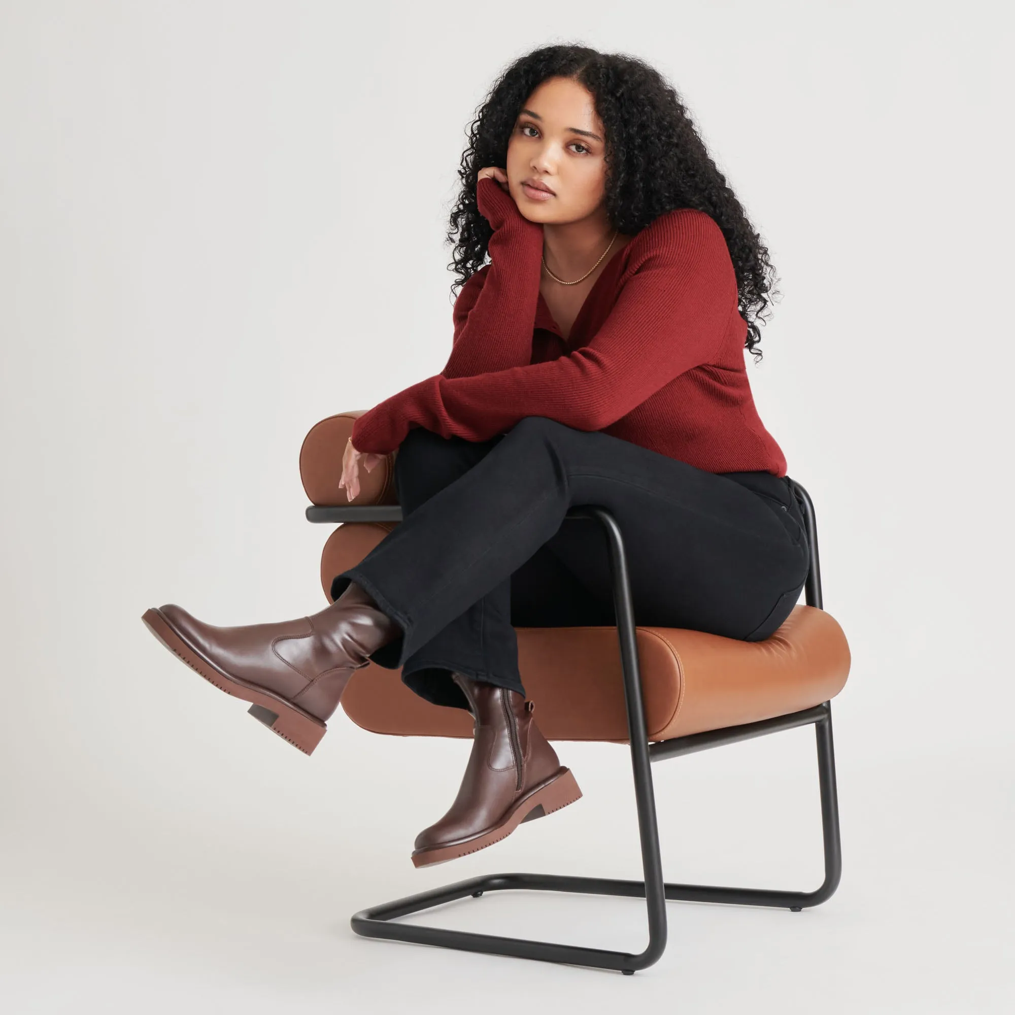 SIMAYA H2O BOOTS MAHOGANY LEATHER