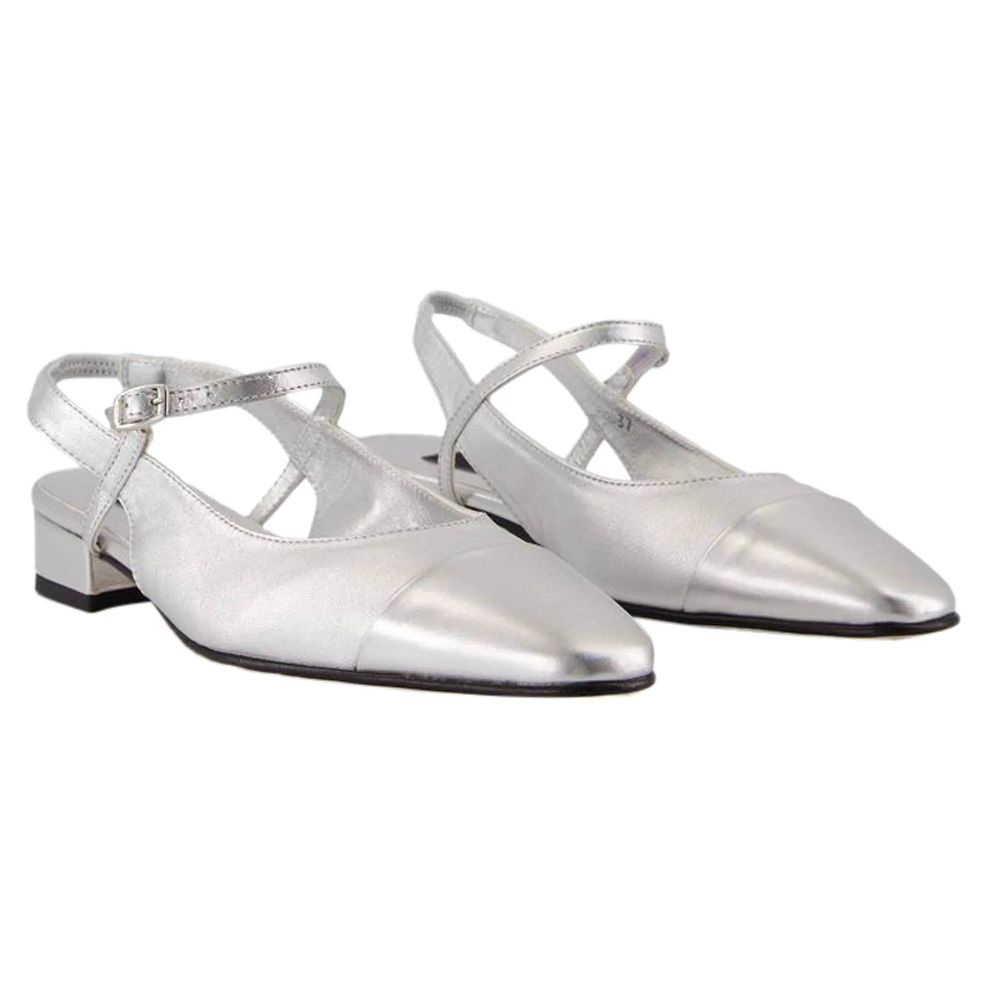 Sling Back Oceano - Carel - Leather - Argenté