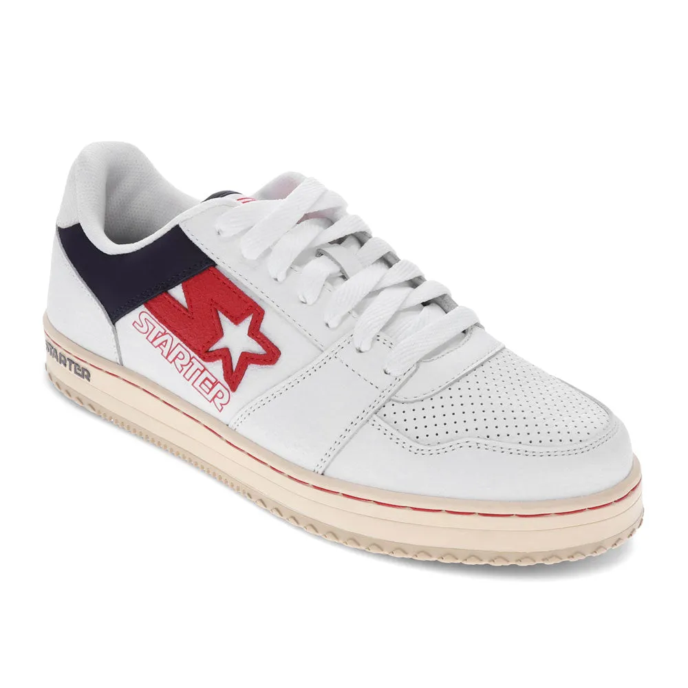 Starter Mens LFS 1 Vintage Genuine Leather Casual Lace-Up Sneaker Shoe
