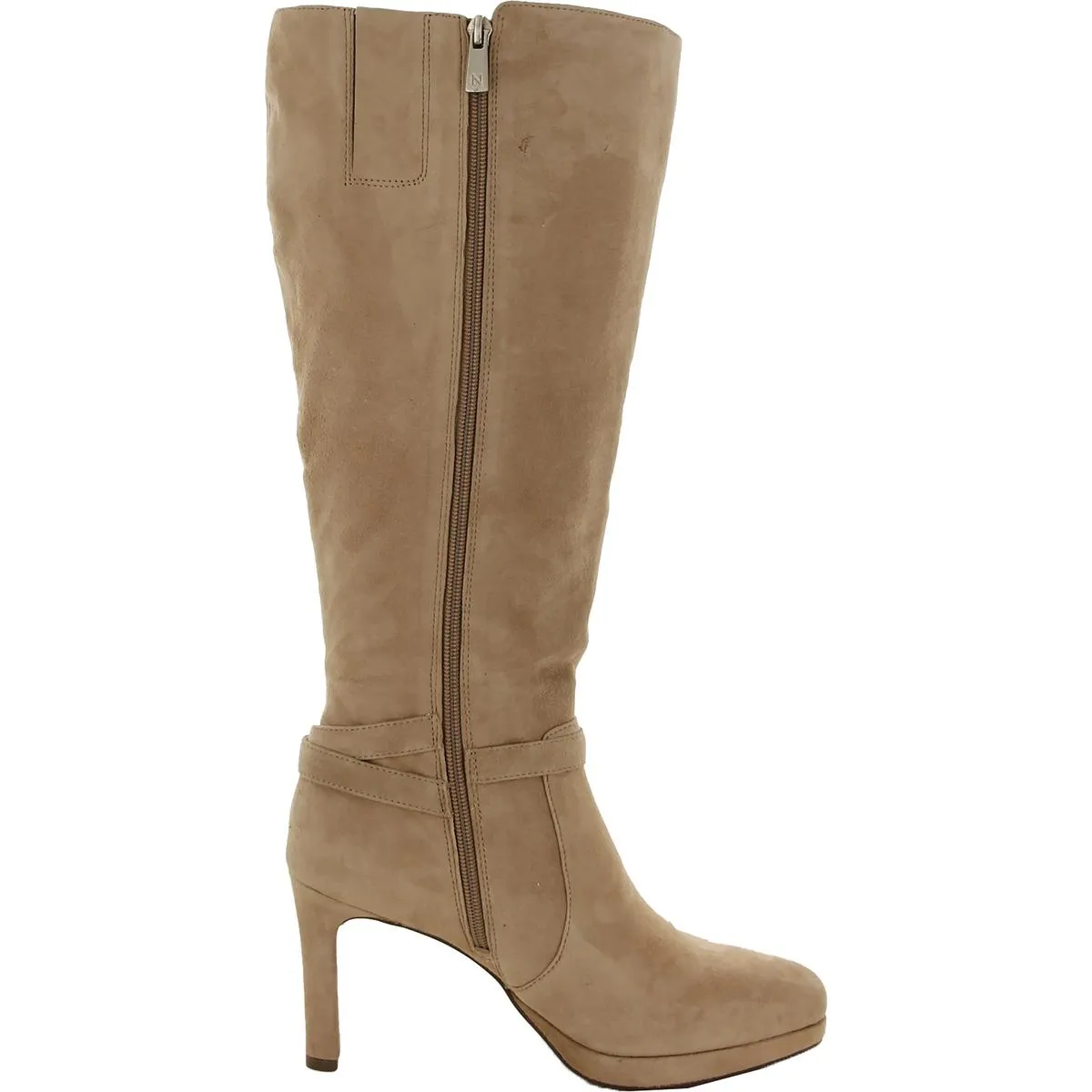 Taelynn Womens Zipper Wide Calf Knee-High Boots