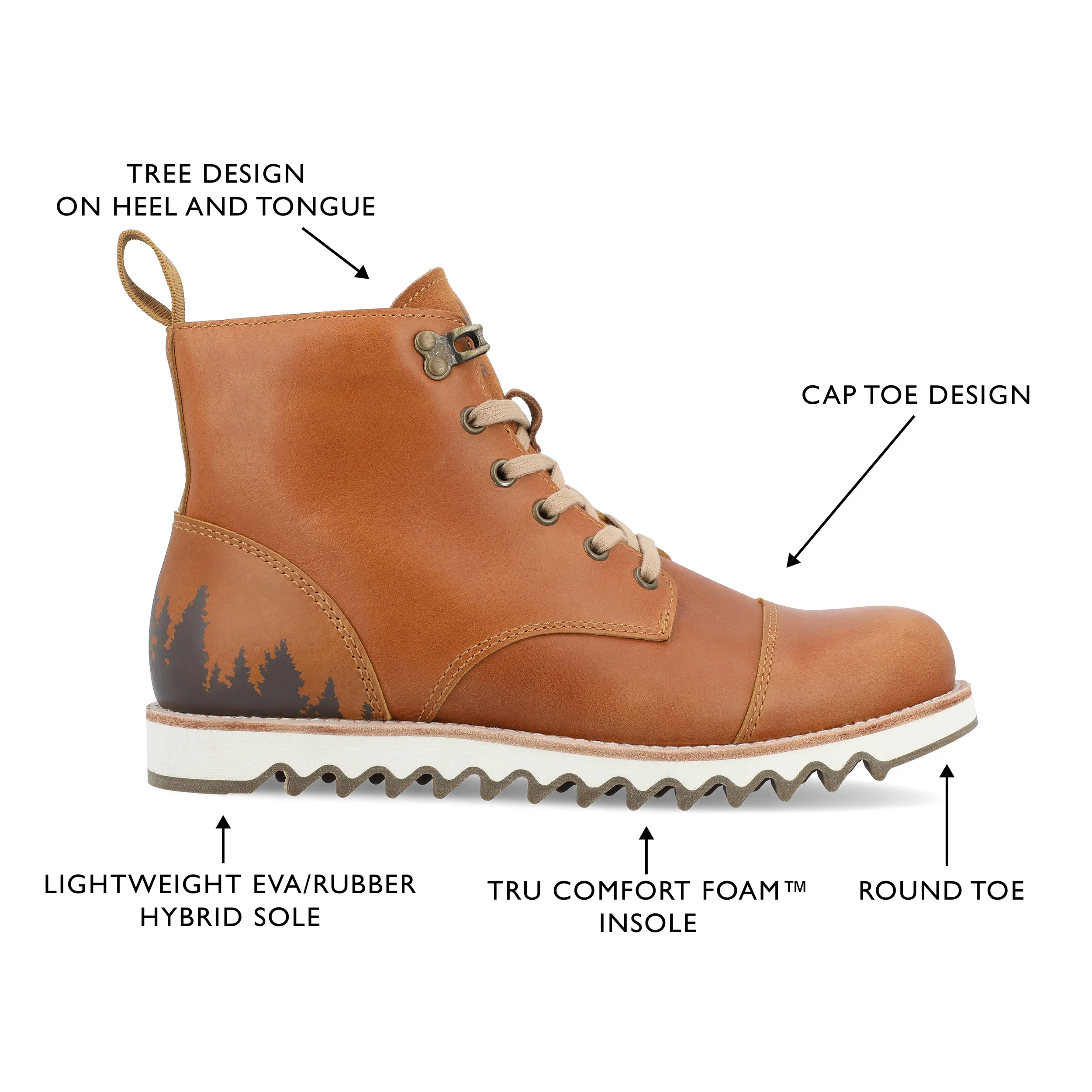 Territory Zion Water Resistant Wide Width Lace-Up Boot
