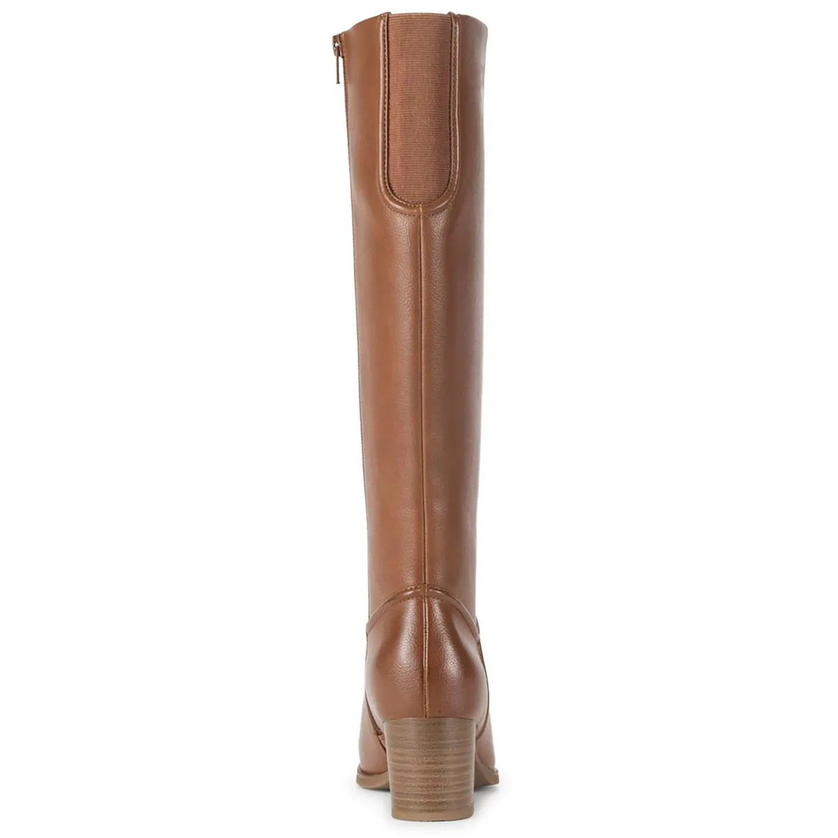 Thalia Womens Faux Leather Almond Toe Knee-High Boots