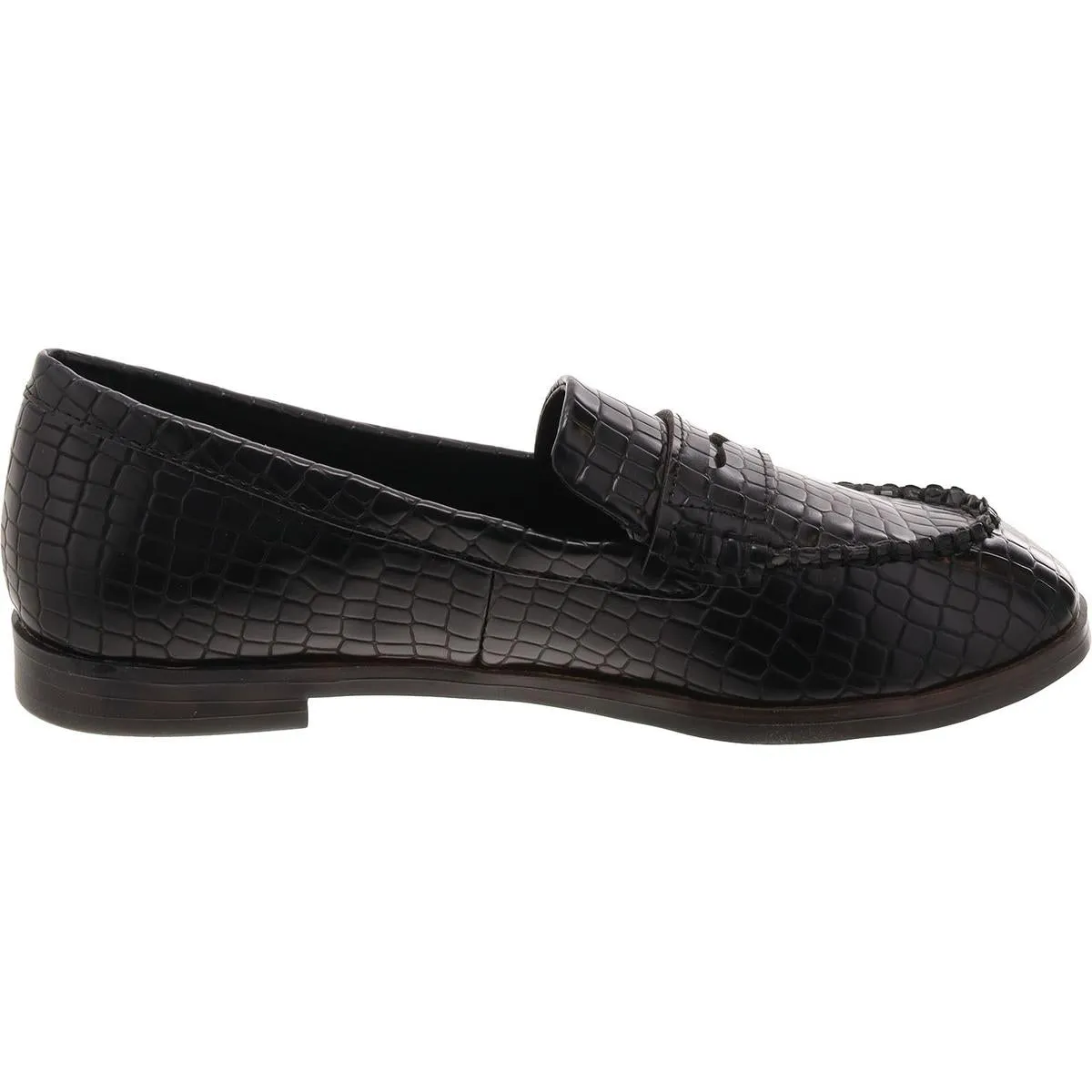 The Geli Loafer Womens Faux Leather Flat Loafers