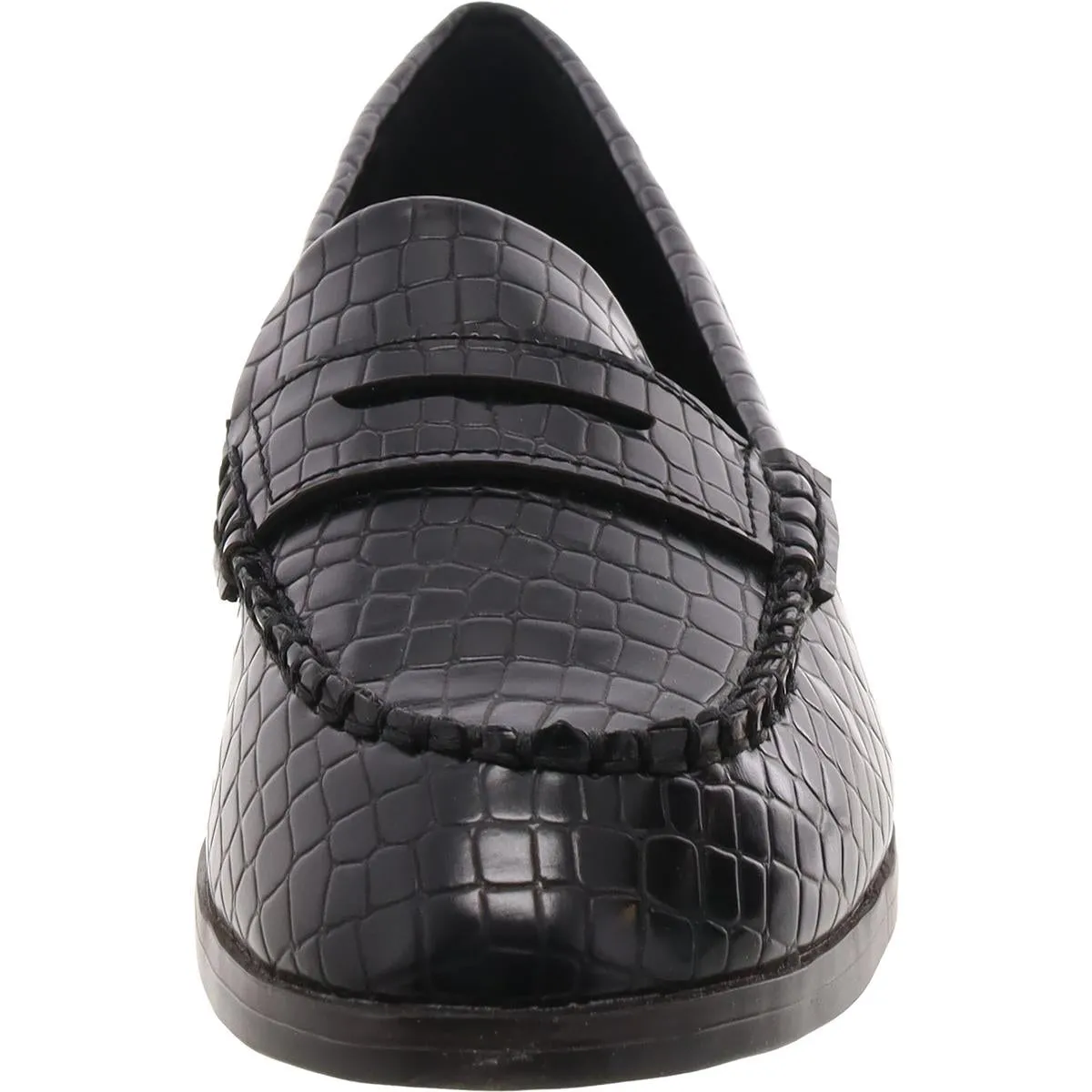 The Geli Loafer Womens Faux Leather Flat Loafers