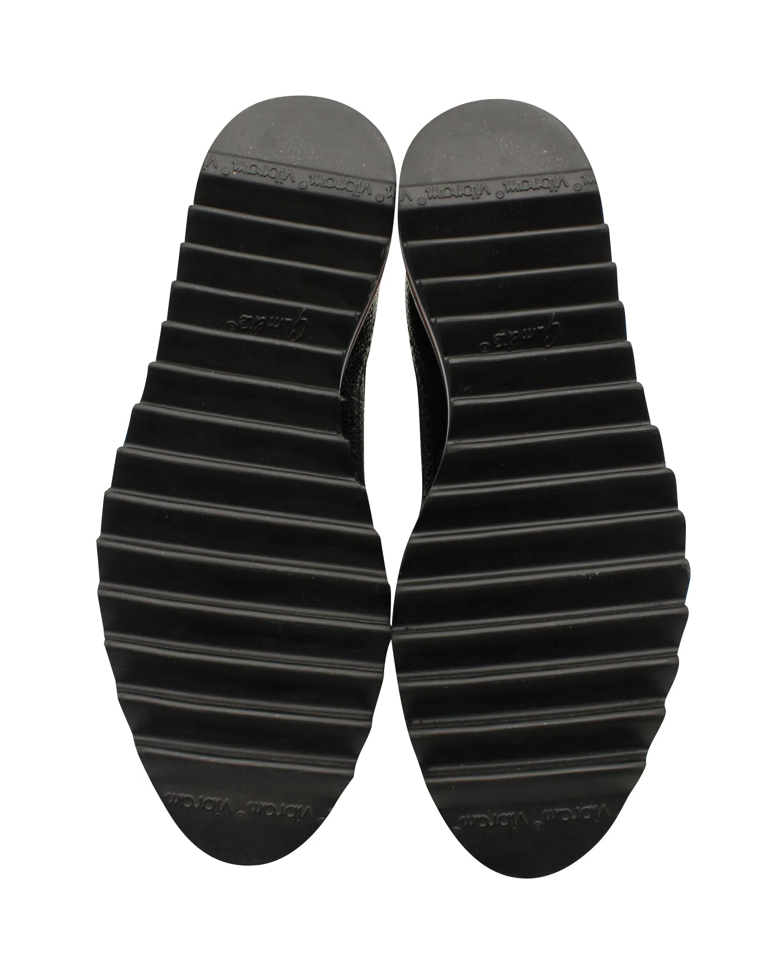 Thom Browne Classic Longwing Threaded Sole Brogues in Black Pebble Grain Leather