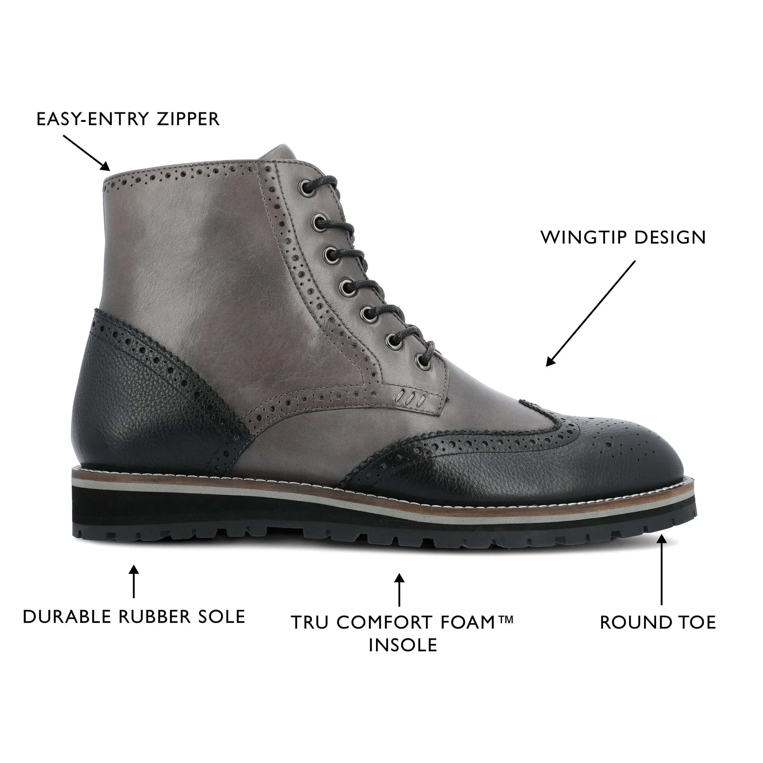 Thomas & Vine Elijah Wingtip Ankle Boot