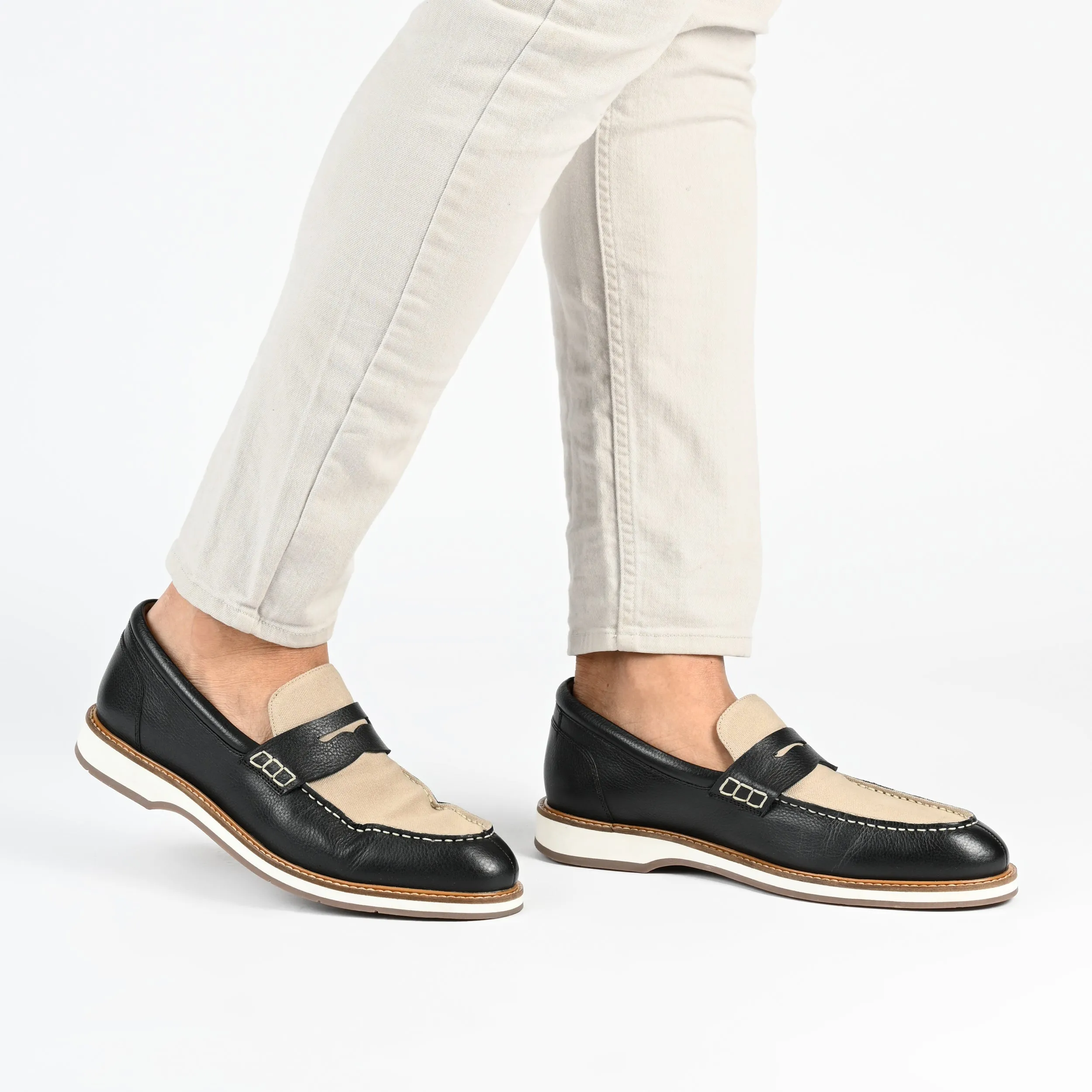 Thomas & Vine Kaufman Moc Toe Penny Loafer