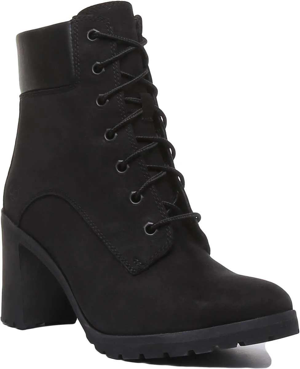 Timberland A1Jvb Allington 6 Inch Block Heel Boot In Black For Women Shoes Timberland