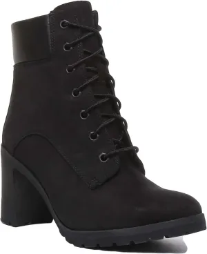 Timberland A1Jvb Allington 6 Inch Block Heel Boot In Black For Women Shoes Timberland