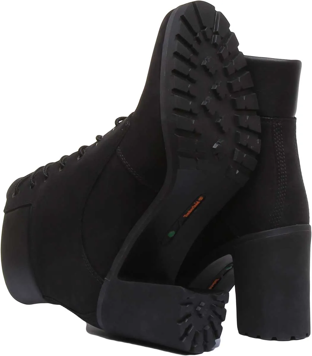 Timberland A1Jvb Allington 6 Inch Block Heel Boot In Black For Women Shoes Timberland