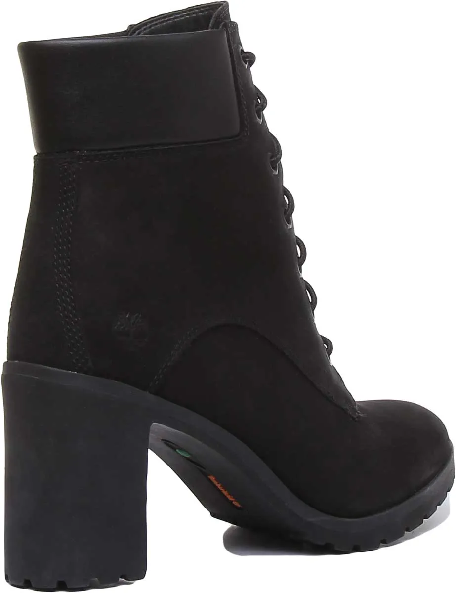 Timberland A1Jvb Allington 6 Inch Block Heel Boot In Black For Women Shoes Timberland