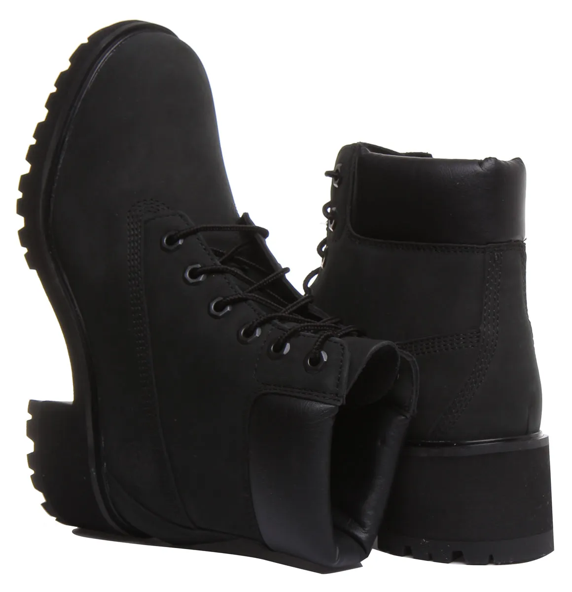 Timberland A25C4 Kinsley Heeled Boot In Black For Women Shoes Timberland