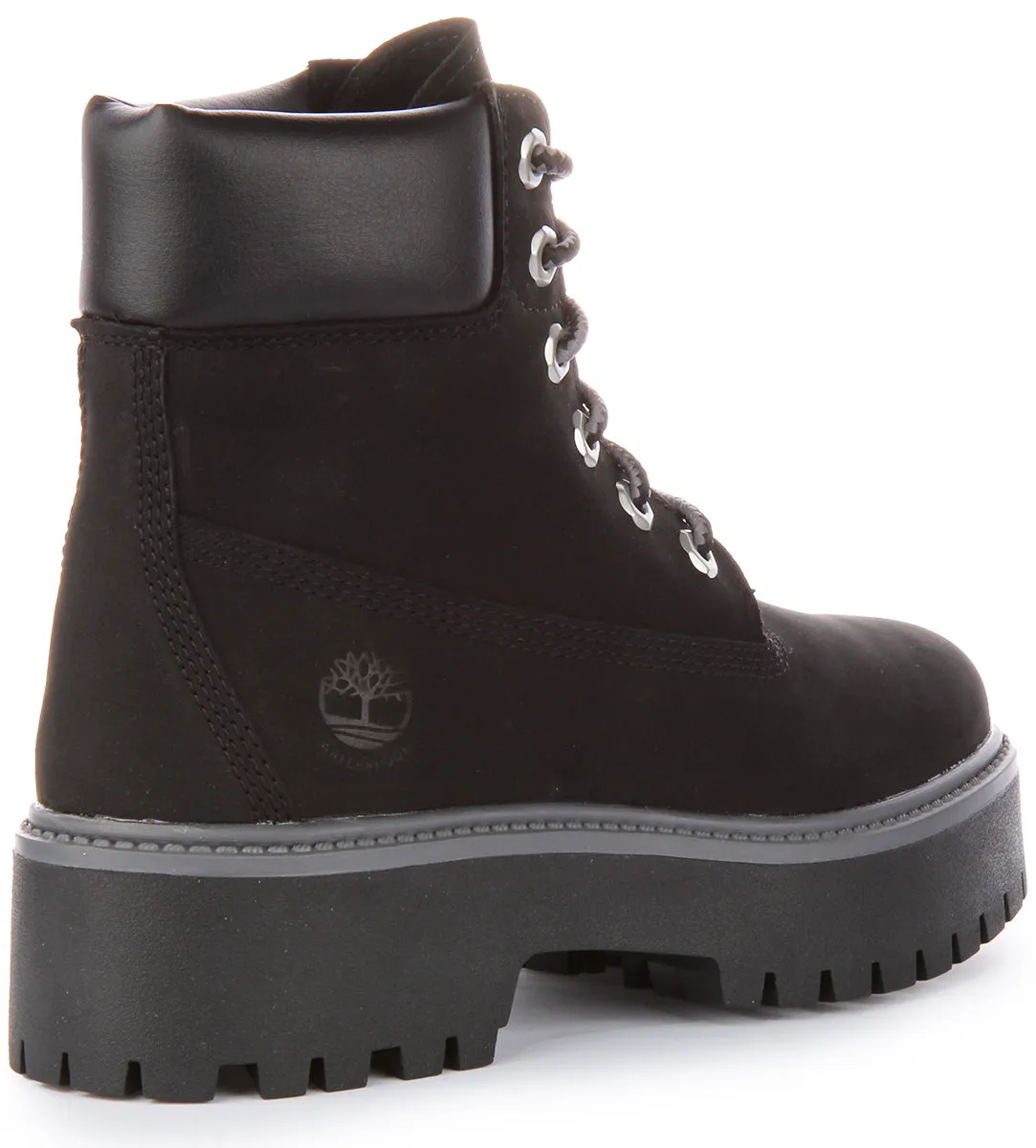 Timberland A5Rh5 6 inch Platforms In Black For Women Shoes Timberland