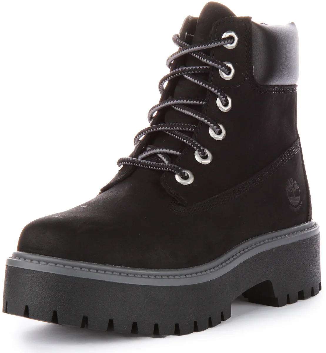 Timberland A5Rh5 6 inch Platforms In Black For Women Shoes Timberland