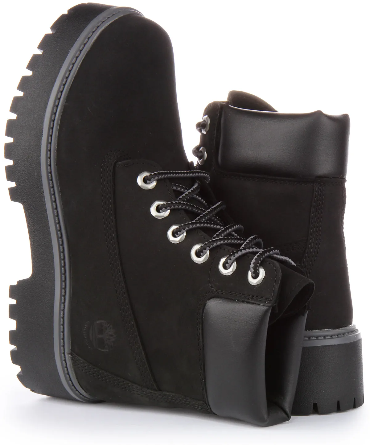 Timberland A5Rh5 6 inch Platforms In Black For Women Shoes Timberland