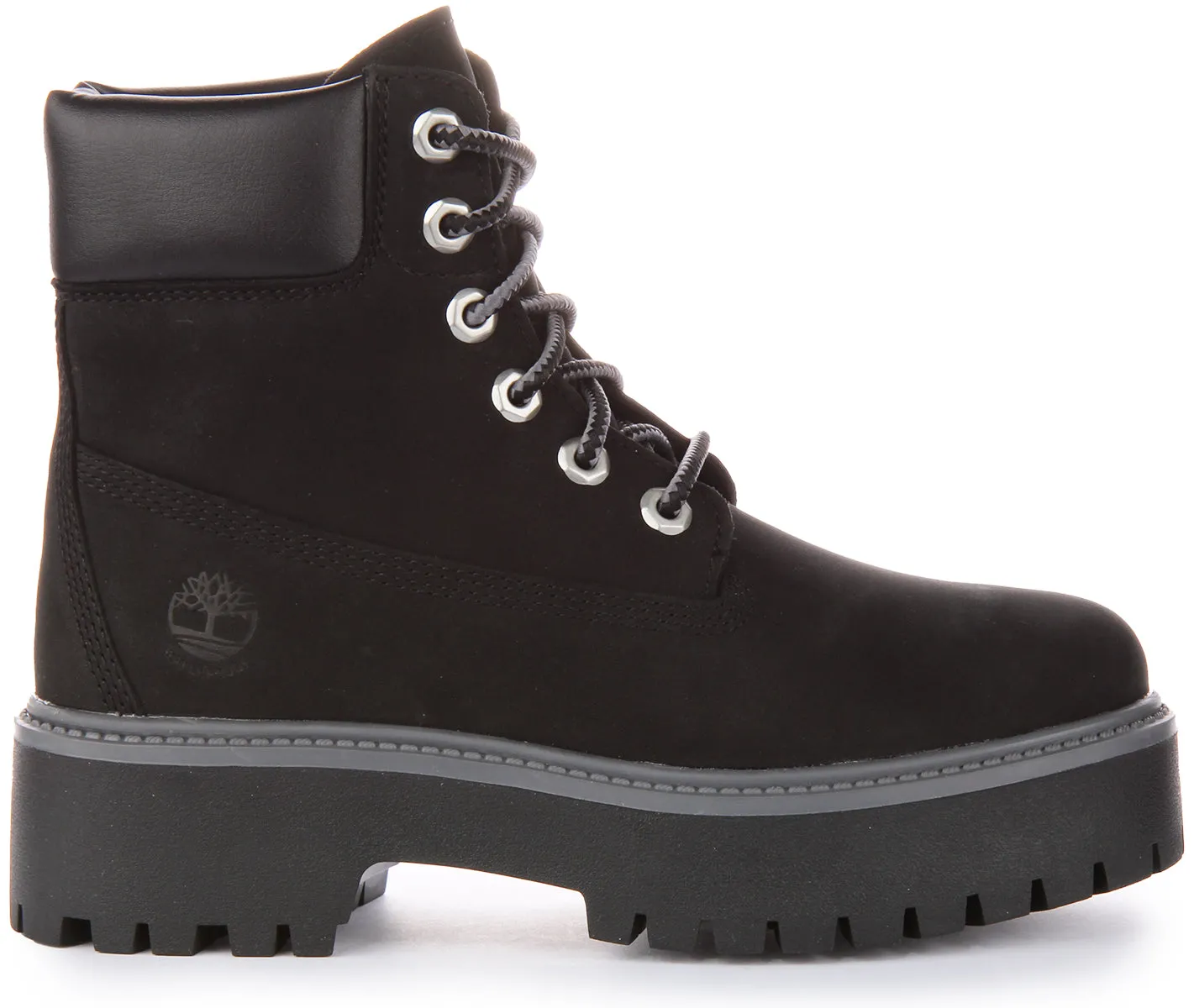 Timberland A5Rh5 6 inch Platforms In Black For Women Shoes Timberland