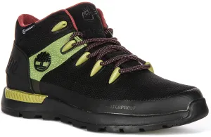Timberland Sprint Trekker Mid Waterproof A6Crb In Black Green For Men Shoes Timberland