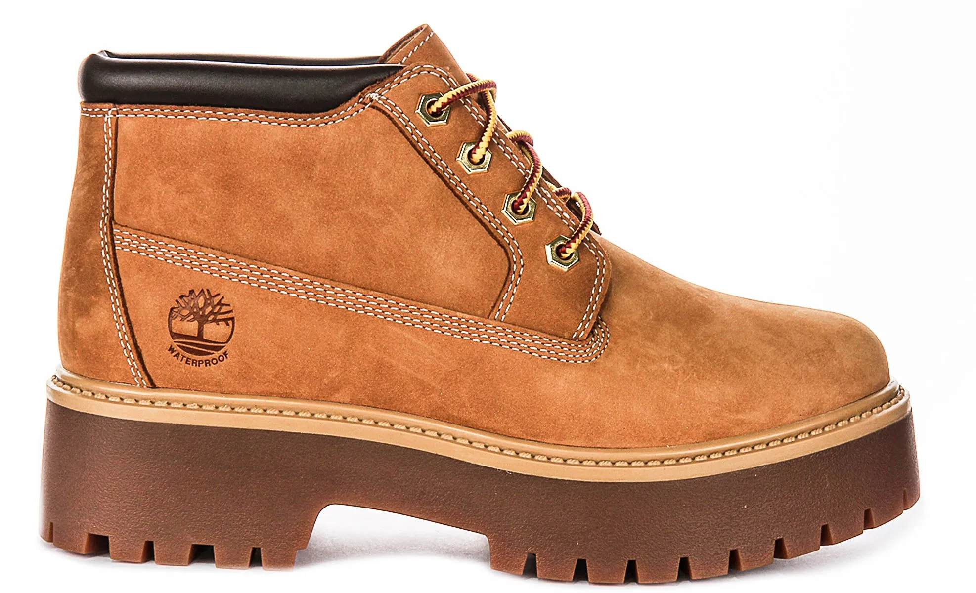 Timberland Stone Street A5Rf9 Platform In Wheat For Women Shoes Timberland