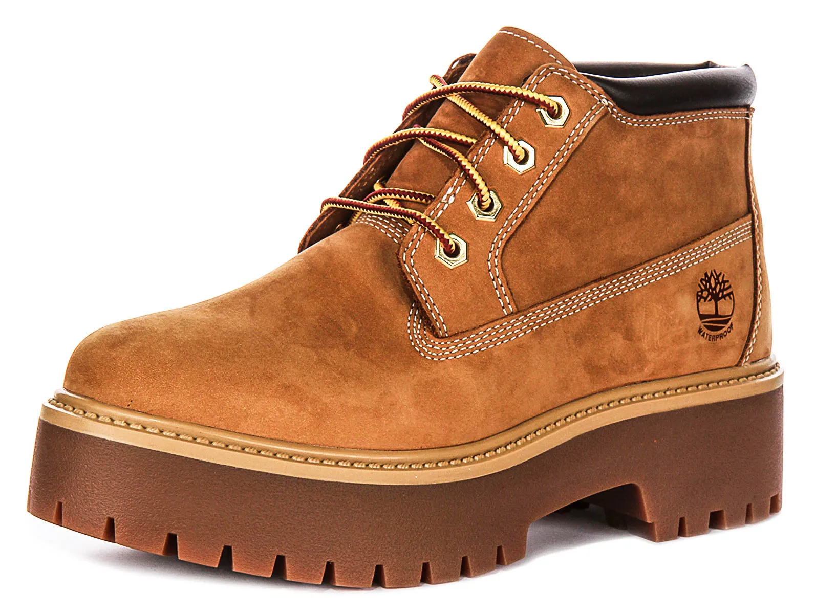Timberland Stone Street A5Rf9 Platform In Wheat For Women Shoes Timberland