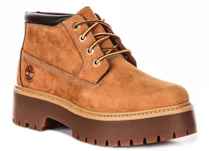 Timberland Stone Street A5Rf9 Platform In Wheat For Women Shoes Timberland