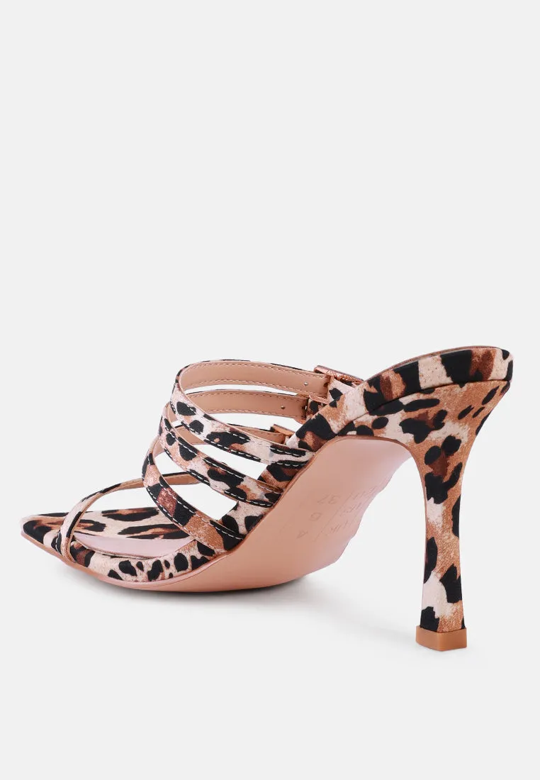 times up diamante buckle mid heel sandals