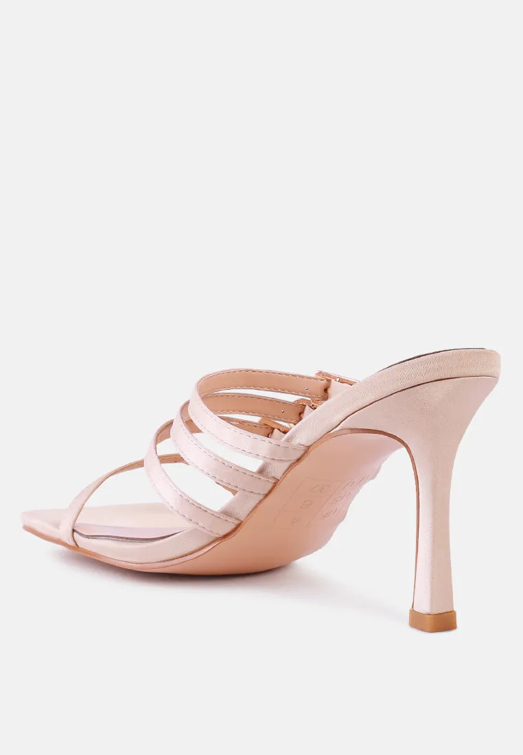 times up diamante buckle mid heel sandals