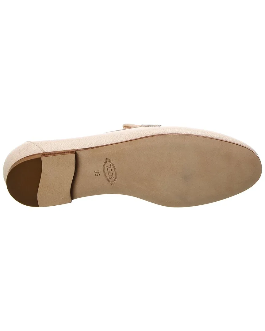 TOD��s Chain-Link Leather Loafer