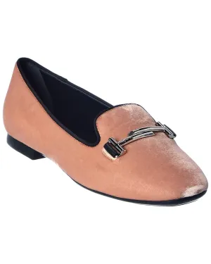 TOD��s Double T Velvet Loafer