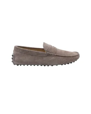 Tod's Gommino Loafers in Beige Suede
