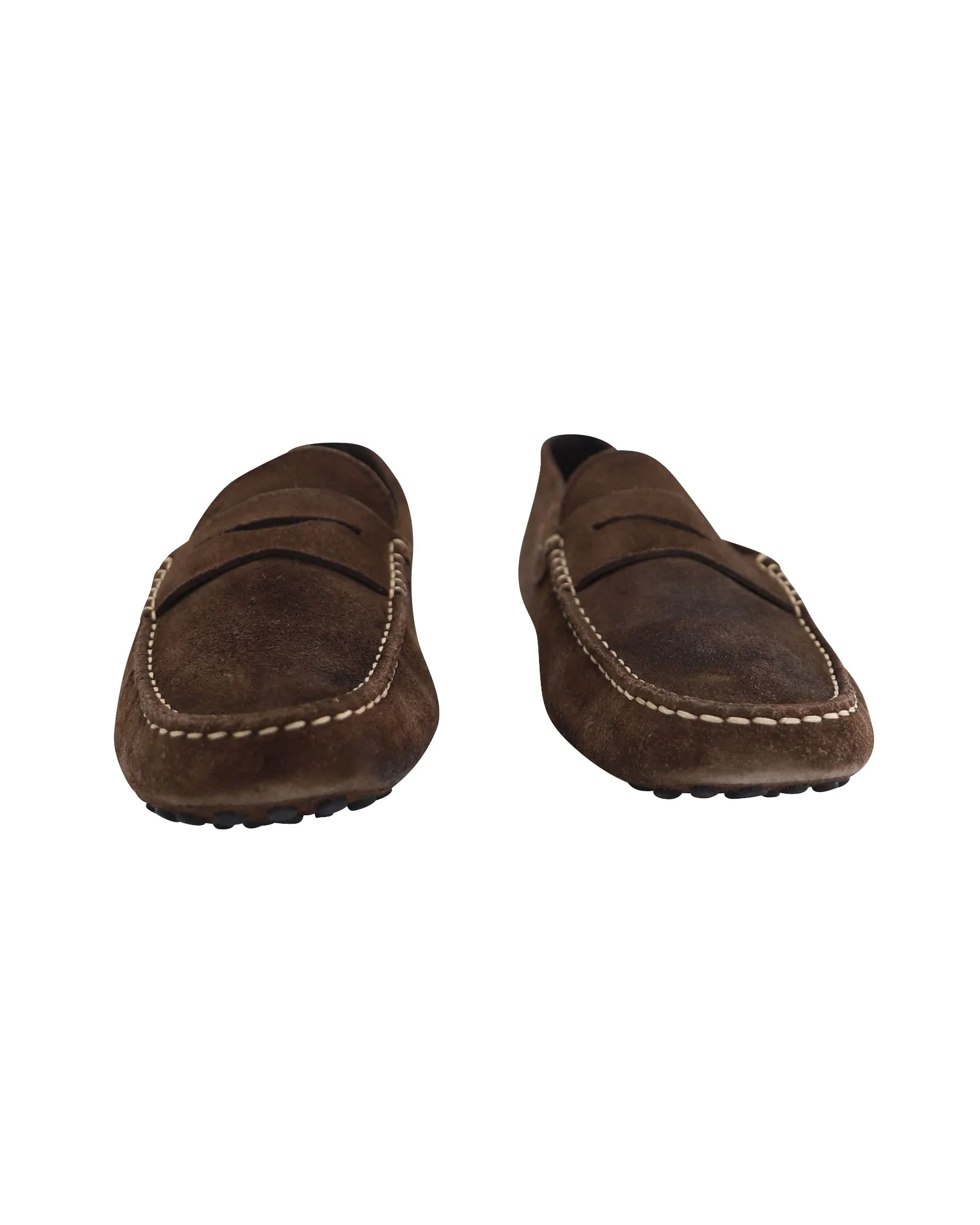 Tod's Gommino Loafers in Brown Suede