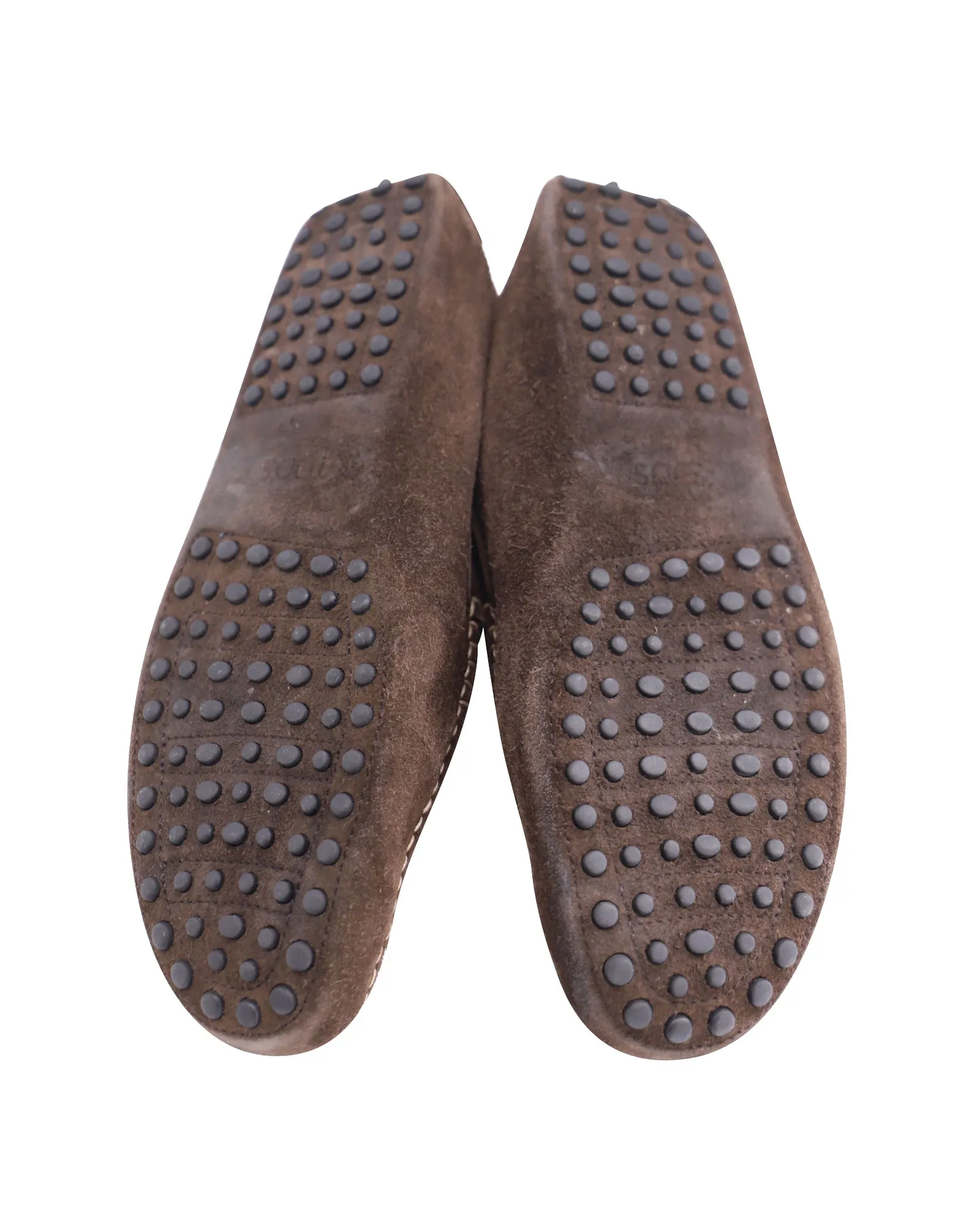 Tod's Gommino Loafers in Brown Suede