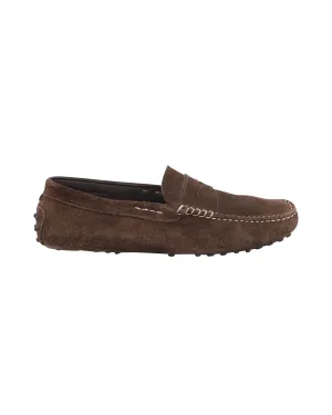 Tod's Gommino Loafers in Brown Suede