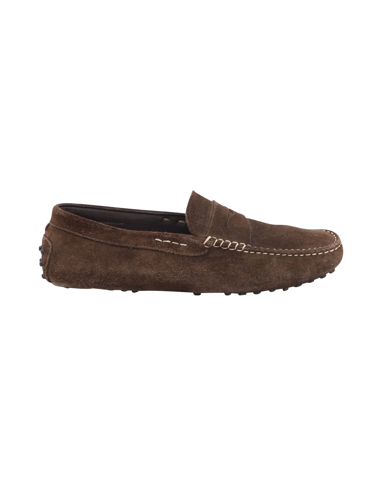 Tod's Gommino Loafers in Brown Suede