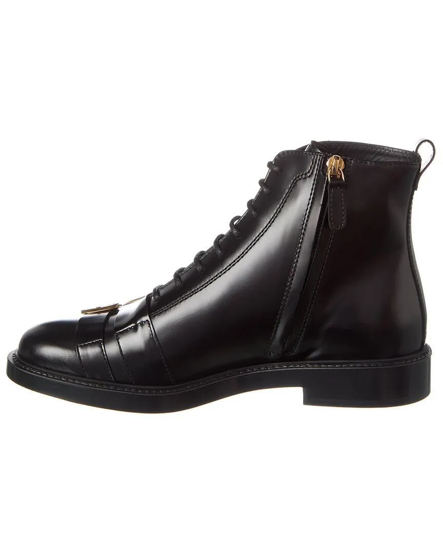TOD’s Lace-Up Leather Boot