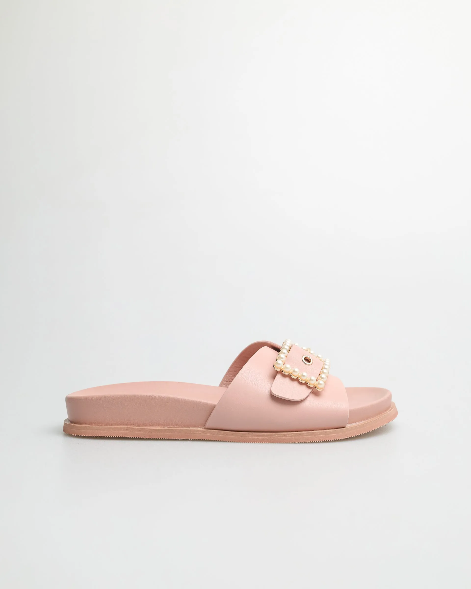 Tomaz YX134 Ladies Pearl Buckle Sandals