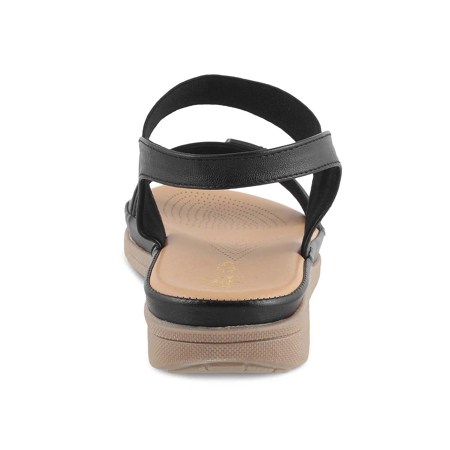 Tresmode Stepi TMS-1 Black Women's Casual Platform Flats