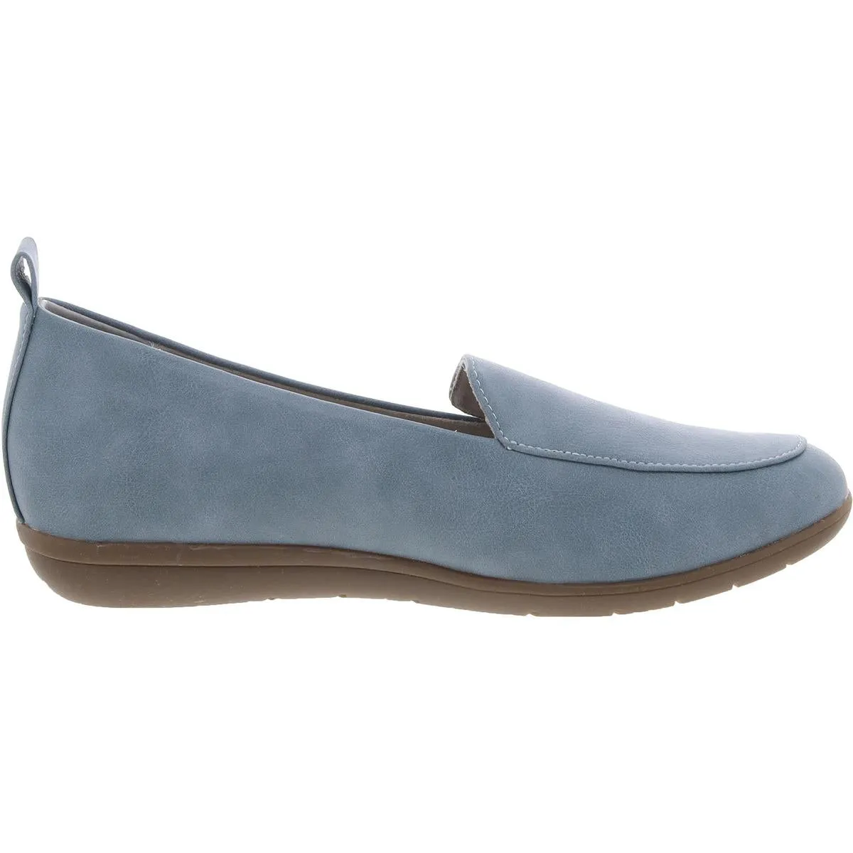 Twiggy Womens Solid Faux Leather Loafers