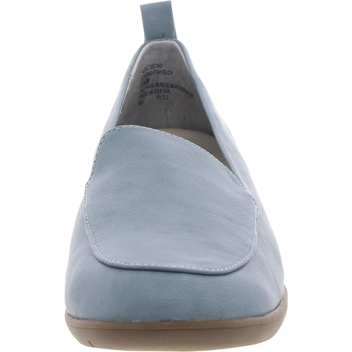 Twiggy Womens Solid Faux Leather Loafers