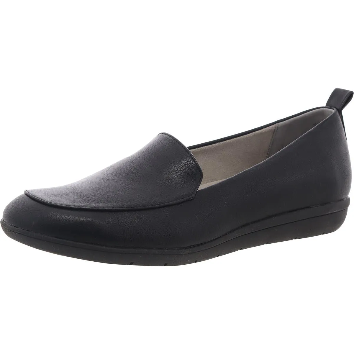 Twiggy Womens Solid Faux Leather Loafers