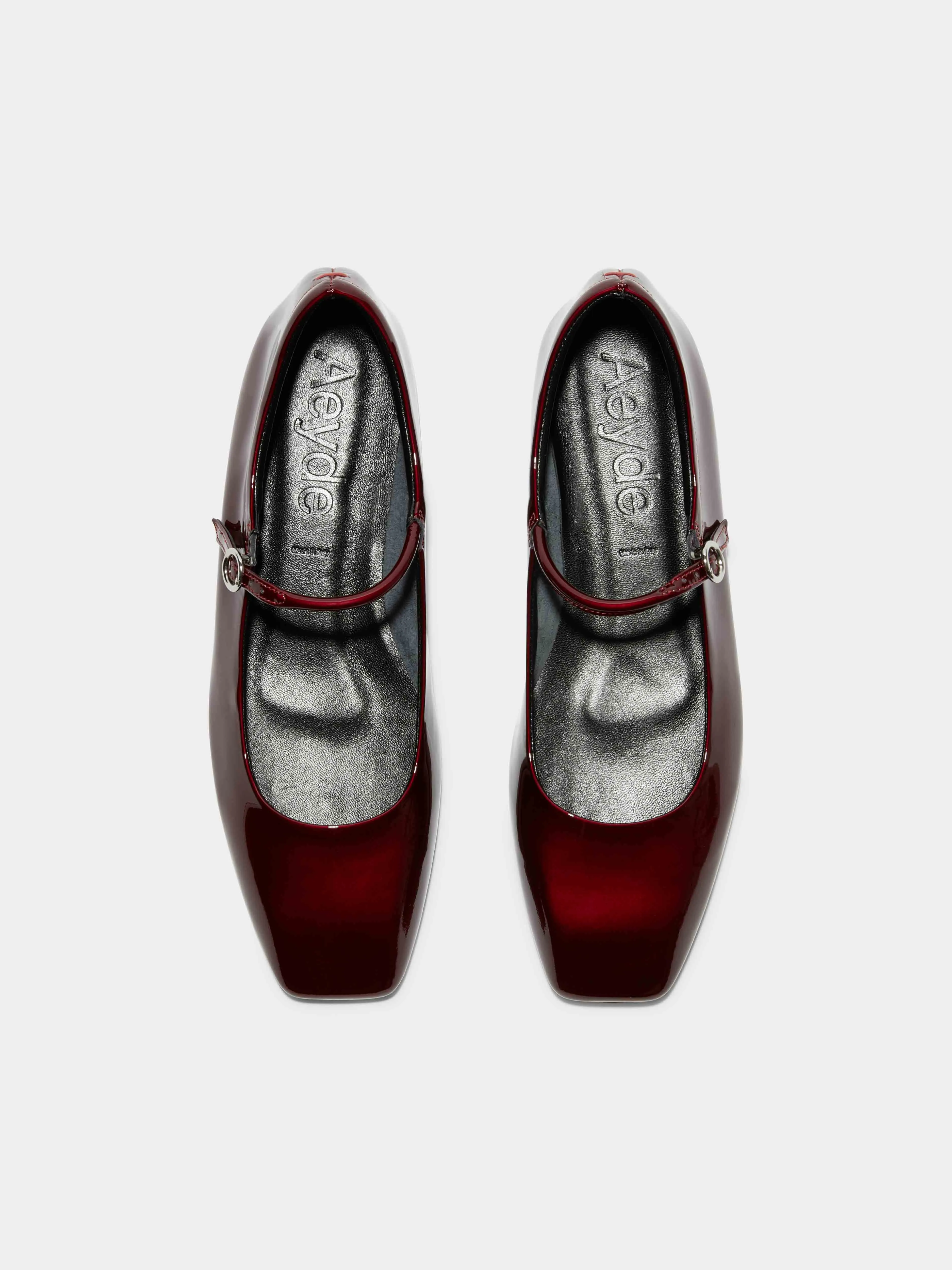 Uma Leather Mary-Jane Flats