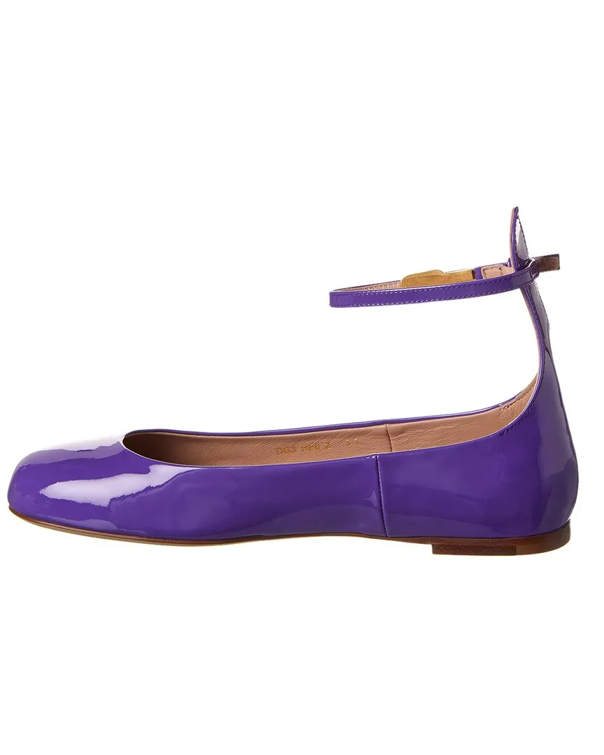 Valentino Tan Go Patent Flat