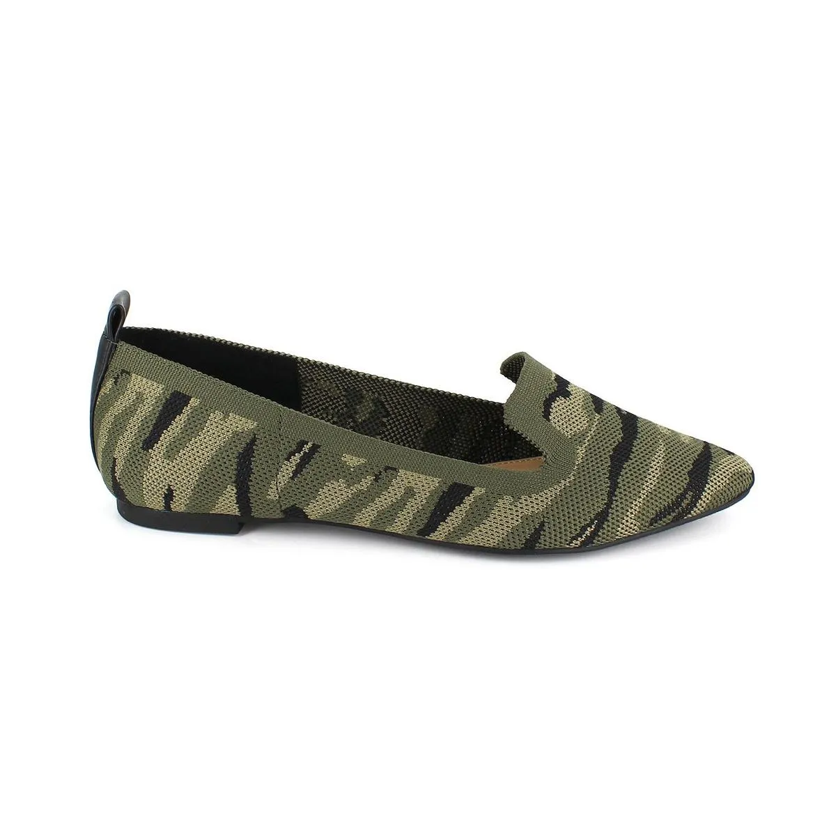 Vanya Womens Pointed Toe Slip-On Ballet Flats