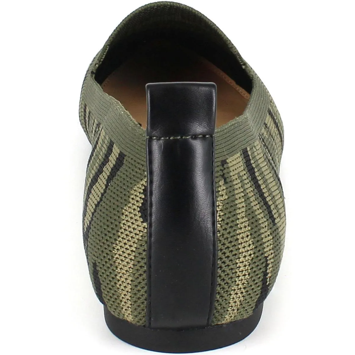 Vanya Womens Pointed Toe Slip-On Ballet Flats