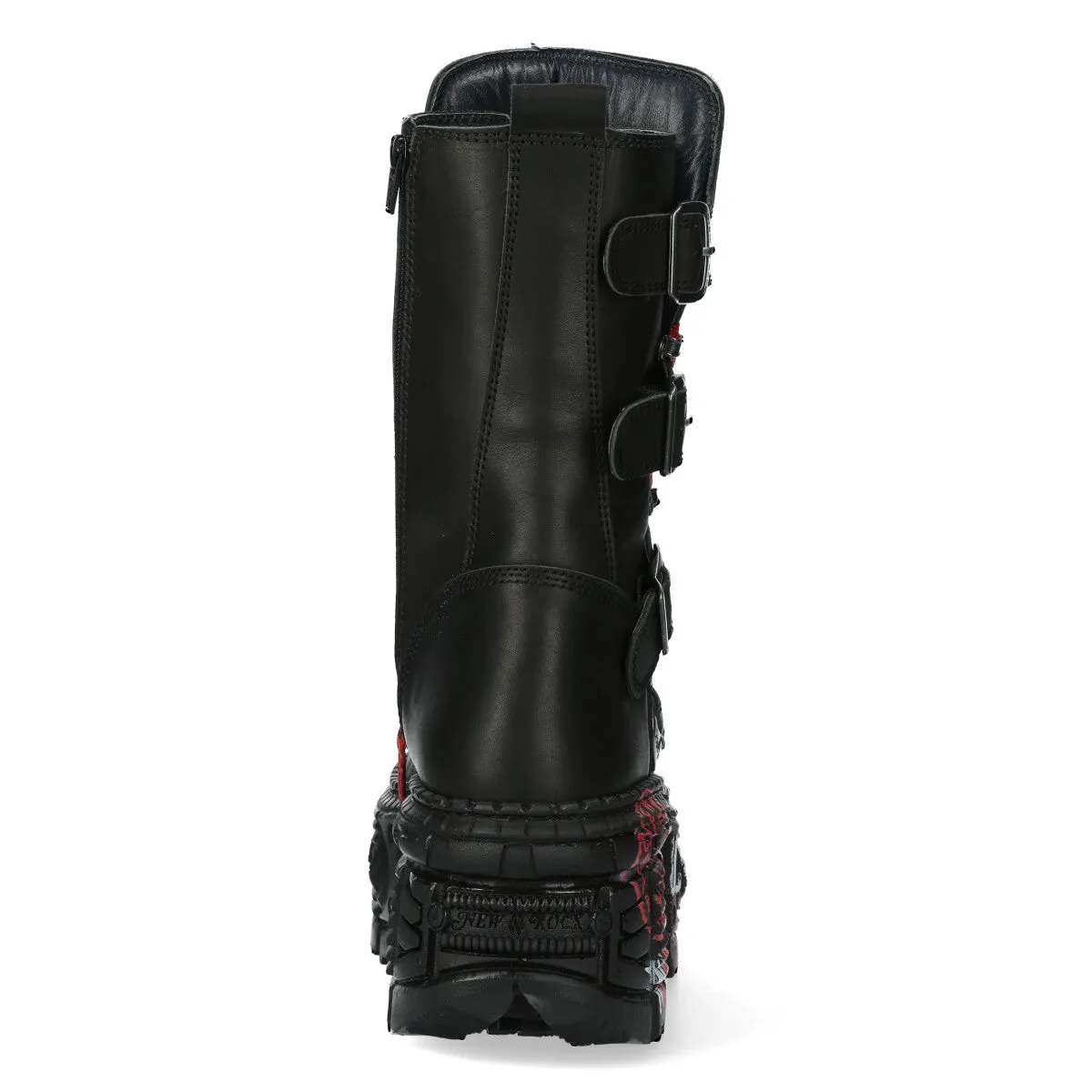 WALL028B-C1 Boots Leather Platform Gothic
