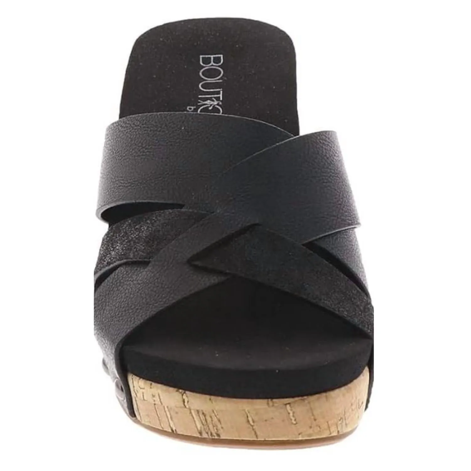 Women's Amuse Wedge Sandals - Medium In Black