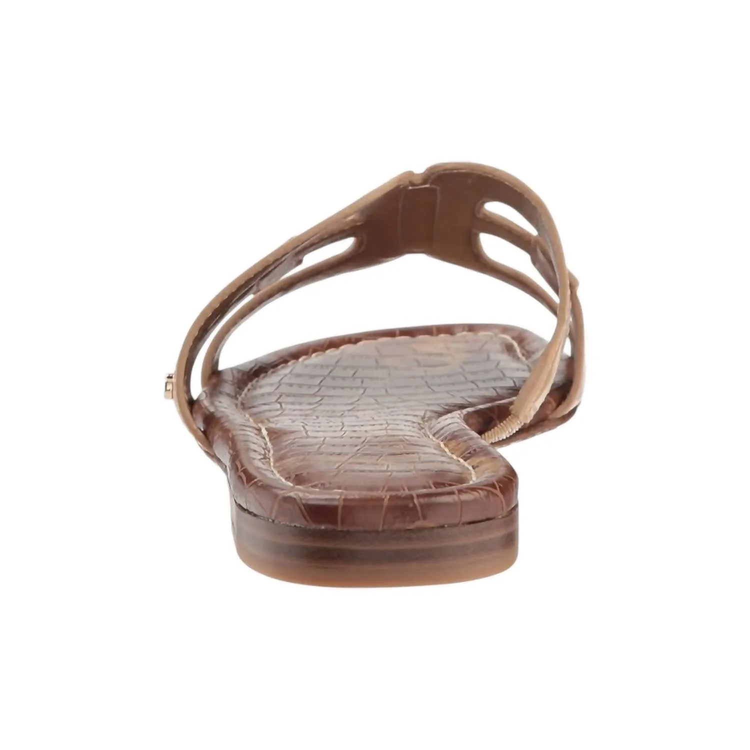 Women's Bay Patent Flat Sandals In Almond Patent