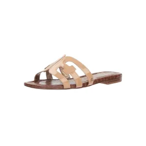 Women's Bay Patent Flat Sandals In Almond Patent